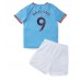 Cheap Manchester City Erling Haaland #9 Home Football Kit Children 2022-23 Short Sleeve (+ pants)